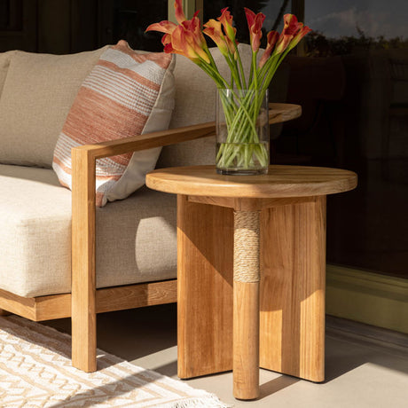 Phaedra Outdoor Side Table by Dovetail at Eve Furniture
