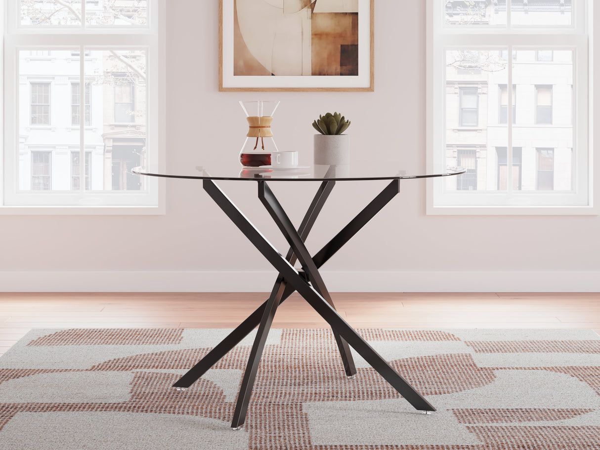 Pharwynn Black Dining Table by Ashley at Eve Furniture