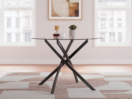 Pharwynn Black Dining Table by Ashley at Eve Furniture