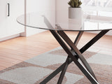 Pharwynn Black Dining Table by Ashley at Eve Furniture