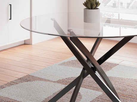 Pharwynn Black Dining Table by Ashley at Eve Furniture