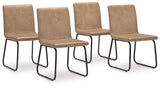 Pharwynn Brown and Black Dining Chair (Set of 4) by Ashley at Eve Furniture