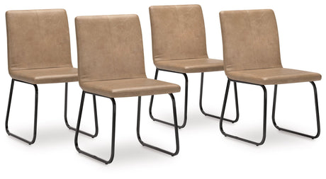 Pharwynn Brown and Black Dining Chair (Set of 4) by Ashley at Eve Furniture