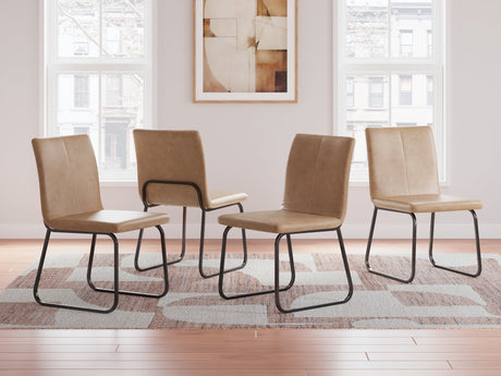 Pharwynn Brown and Black Dining Chair (Set of 4) by Ashley at Eve Furniture