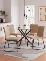 Pharwynn Brown and Black Dining Chair (Set of 4) by Ashley at Eve Furniture
