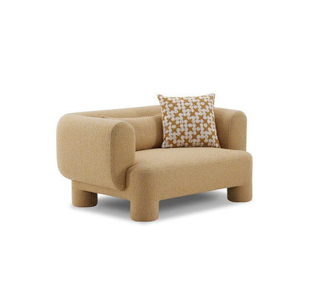 Phedra Yellow Oversized Chair by Furniture of America at Eve Furniture