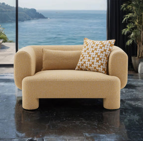 Phedra Yellow Oversized Chair by Furniture of America at Eve Furniture