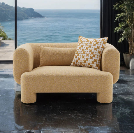 Phedra Yellow Oversized Chair by Furniture of America at Eve Furniture