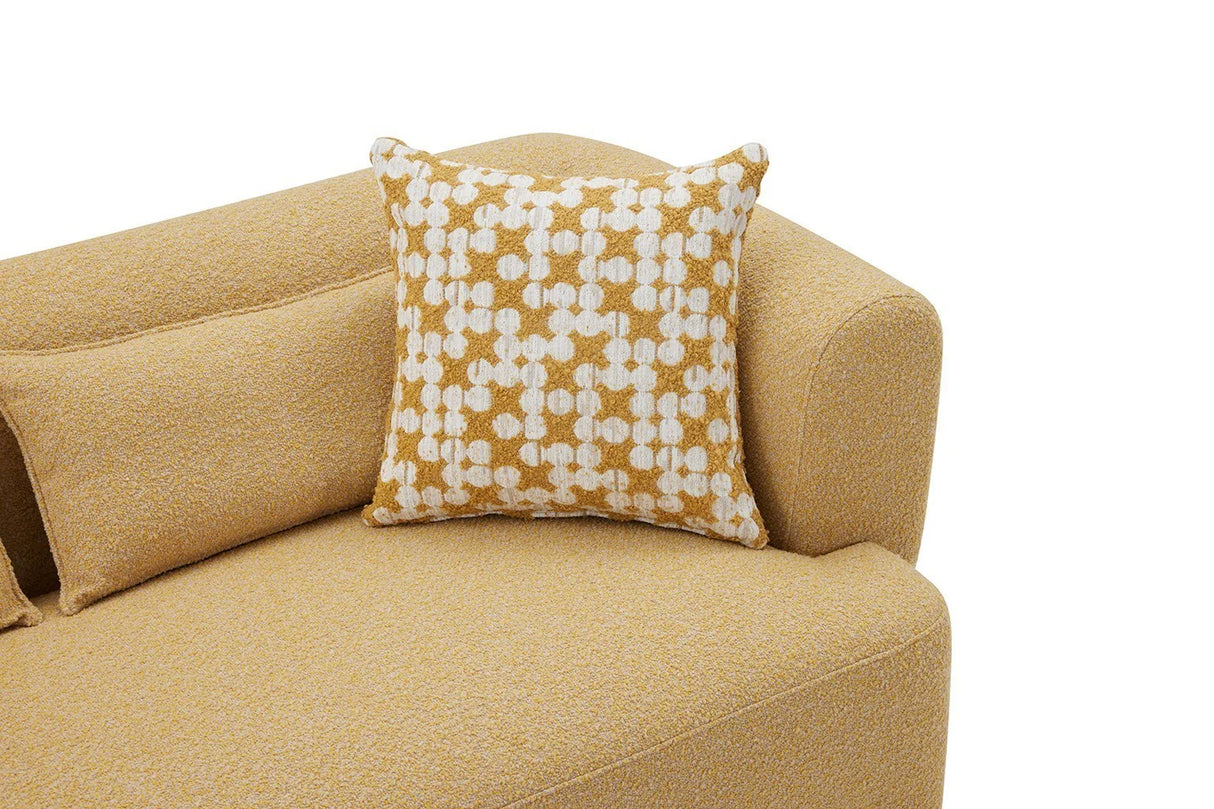 Phedra Yellow Sofa by Furniture of America at Eve Furniture