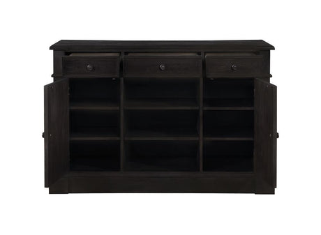 Phelps 2-Door Rectangular Server Antique Noir by Coaster at Eve Furniture