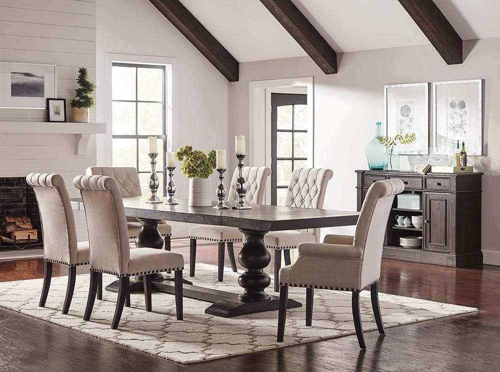 Phelps Antique Noir Traditional Dining Table by Coaster at Eve Furniture