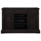 Phelps Antique Noir/Beige 5-Piece Rectangular Trestle Dining Set by Coaster at Eve Furniture