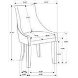 Phelps Antique Noir/Gray 8-Piece Rectangular Trestle Dining Set by Coaster at Eve Furniture