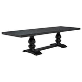 Phelps Distressed Noir 7-piece Rectangular Dining Table Set by Coaster at Eve Furniture