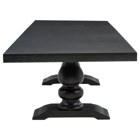 Phelps Distressed Noir 7-piece Rectangular Dining Table Set by Coaster at Eve Furniture