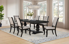 Phelps Distressed Noir 7-piece Rectangular Dining Table Set by Coaster at Eve Furniture