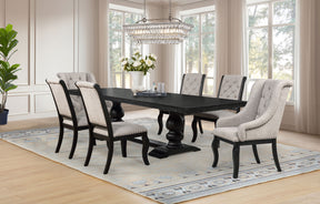 Phelps Distressed Noir 7-piece Rectangular Dining Table Set by Coaster at Eve Furniture