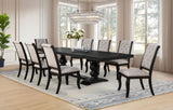 Phelps Distressed Noir 9-piece Rectangular Dining Table Set by Coaster at Eve Furniture