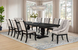 Phelps Distressed Noir 9-piece Rectangular Dining Table Set by Coaster at Eve Furniture