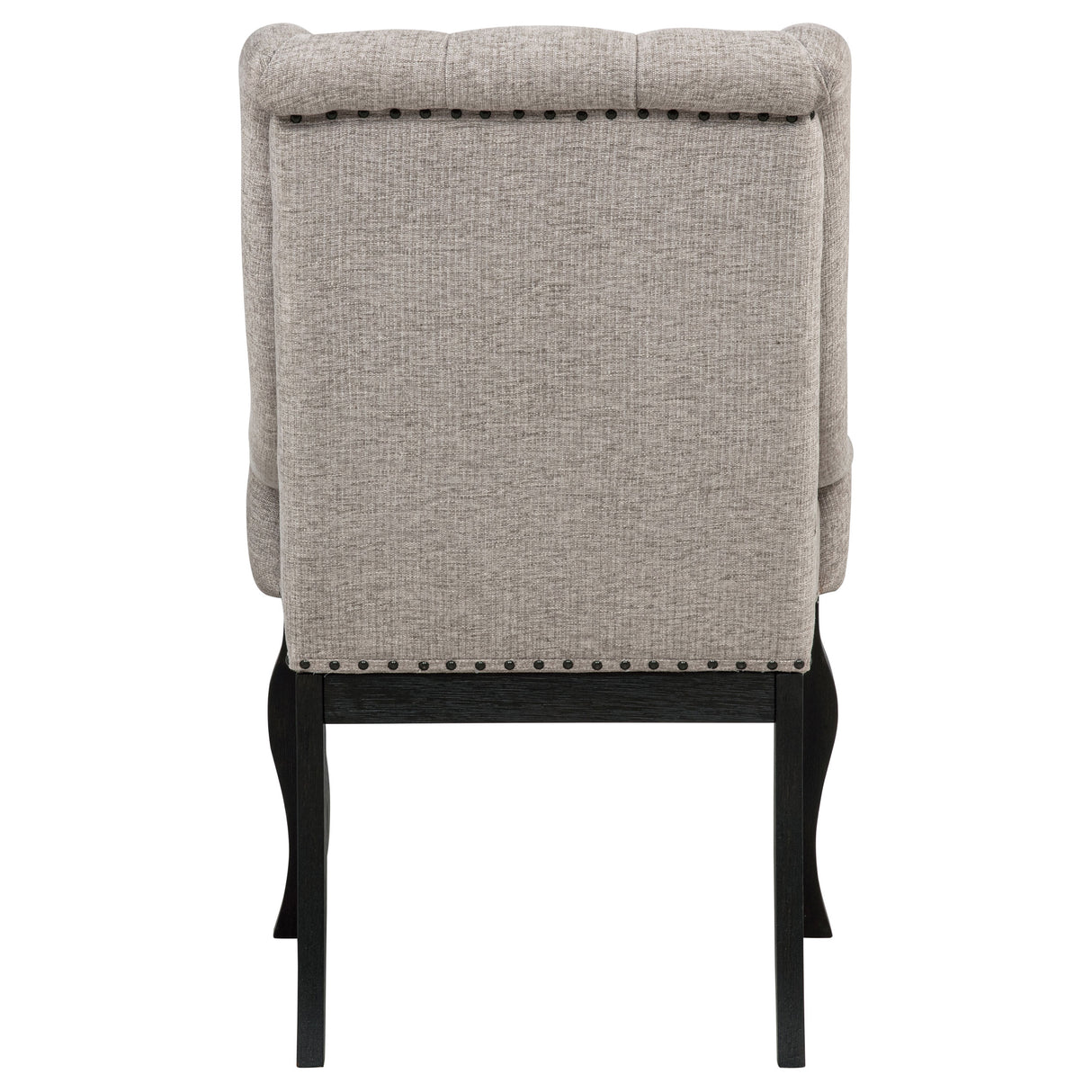 Phelps Tan Distressed Noir Upholstered Dining Arm Chair (Set of 2) by Coaster at Eve Furniture