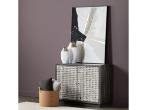 Phelps White/Black Canvas by Crestview at Eve Furniture