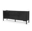 Phil Black Wood 2 Door 3 Drawer Closed Sideboard by Mercana at Eve Furniture