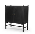 Phil Black Wood 2 Door Bar Cabinet by Mercana at Eve Furniture