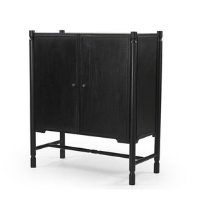 Phil Black Wood 2 Door Bar Cabinet by Mercana at Eve Furniture