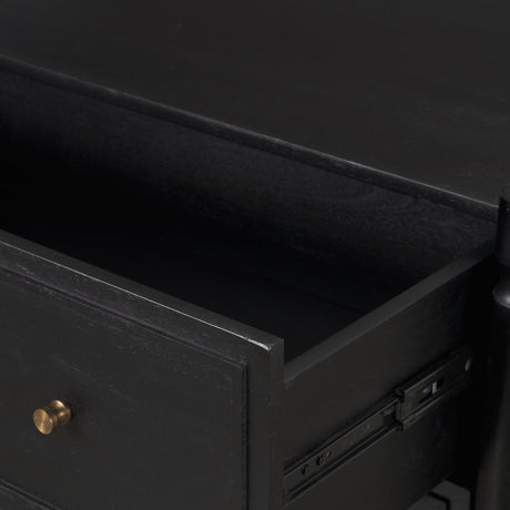 Phil Black Wood 2 Drawer Accent Cabinet by Mercana at Eve Furniture