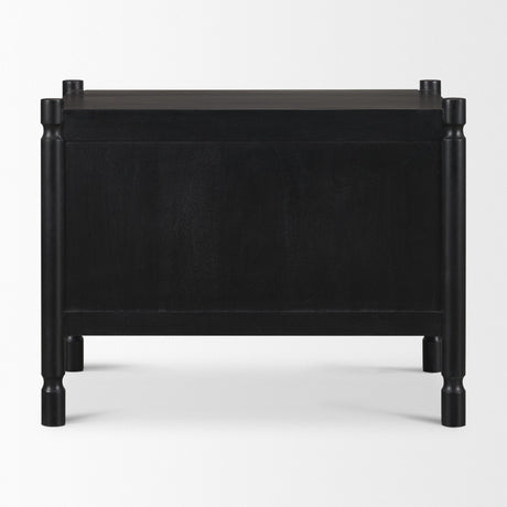 Phil Black Wood 2 Drawer Accent Cabinet by Mercana at Eve Furniture