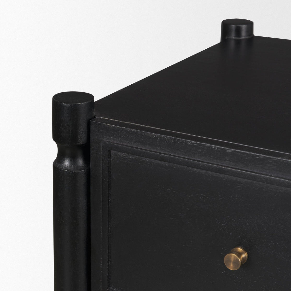 Phil Black Wood 2 Drawer Accent Cabinet by Mercana at Eve Furniture