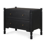 Phil Black Wood 2 Drawer Accent Cabinet by Mercana at Eve Furniture