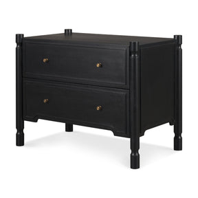 Phil Black Wood 2 Drawer Accent Cabinet by Mercana at Eve Furniture