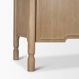 Phil Light Brown Wood 2 Door 3 Drawer Closed Sideboard by Mercana at Eve Furniture