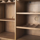 Phil Light Brown Wood 2 Door Bar Cabinet by Mercana at Eve Furniture