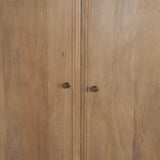Phil Light Brown Wood 2 Door Bar Cabinet by Mercana at Eve Furniture