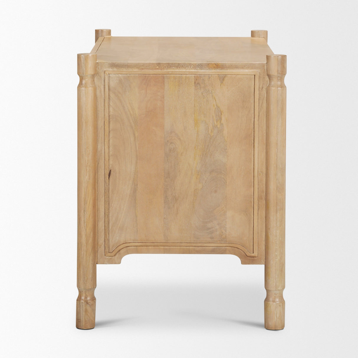 Phil Light Brown Wood 2 Drawer Accent Cabinet by Mercana at Eve Furniture