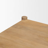 Phil Light Brown Wood 2 Drawer Accent Cabinet by Mercana at Eve Furniture