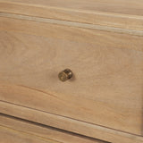 Phil Light Brown Wood 2 Drawer Accent Cabinet by Mercana at Eve Furniture