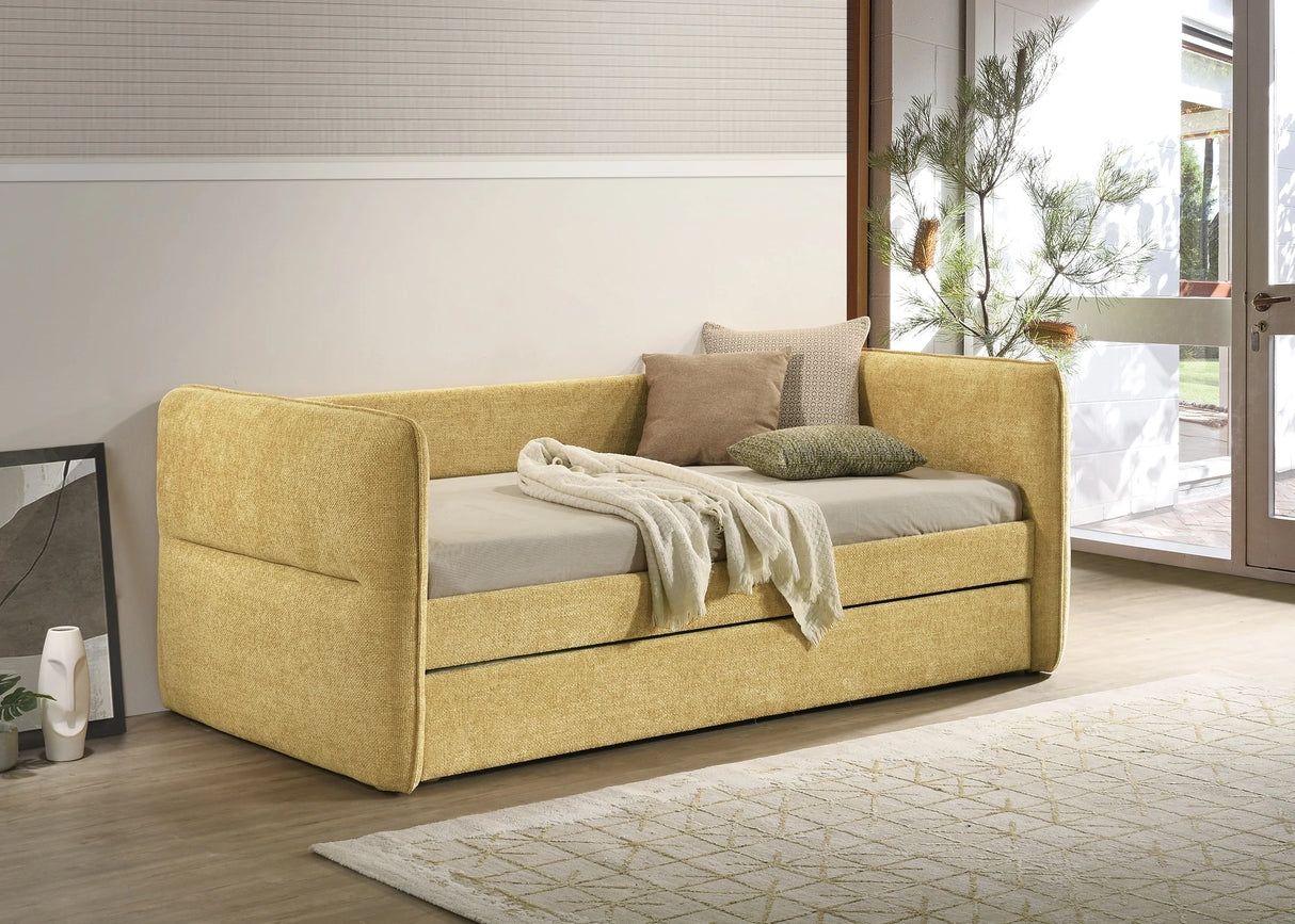 Philipa Gold Daybed with Trundle by Crown Mark at Eve Furniture