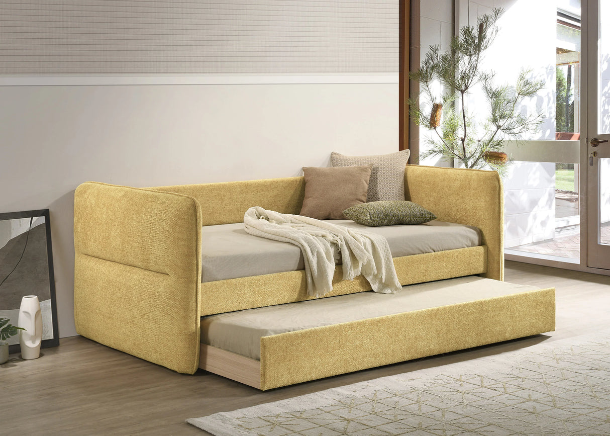 Philipa Gold Daybed with Trundle by Crown Mark at Eve Furniture