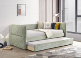 Philipa Light Green Daybed with Trundle by Crown Mark at Eve Furniture