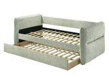 Philipa Light Green Daybed with Trundle by Crown Mark at Eve Furniture