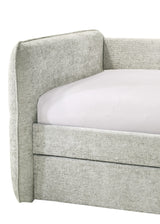 Philipa Light Grey Daybed with Trundle by Crown Mark at Eve Furniture