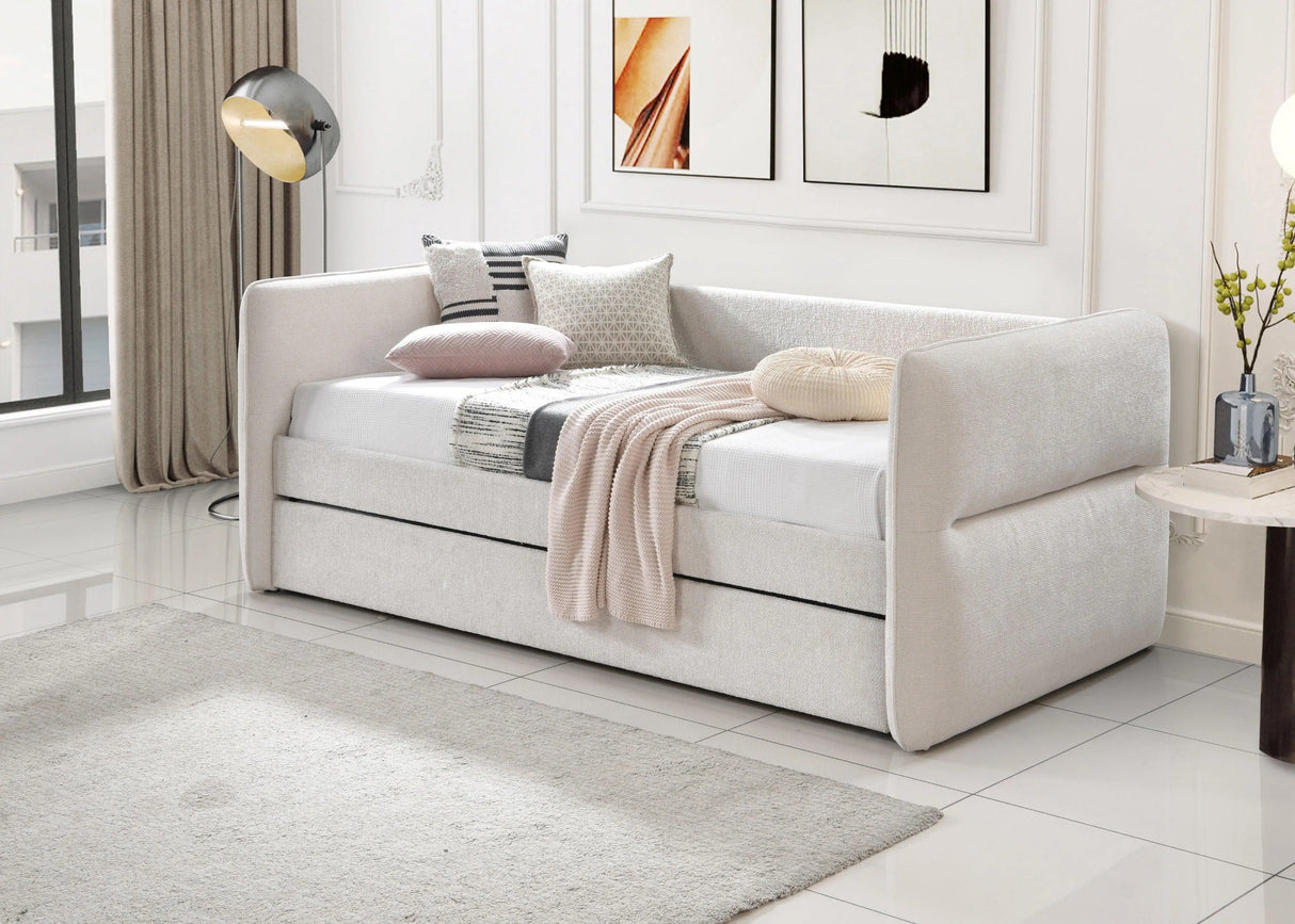 Philipa Oatmeal Twin Daybed with Trundle by Crown Mark at Eve Furniture