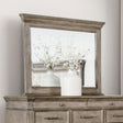 Philomath Aged Oak Mirror by Furniture of America at Eve Furniture