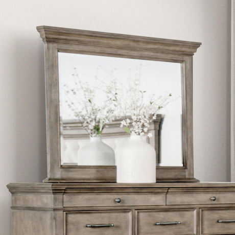 Philomath Aged Oak Mirror by Furniture of America at Eve Furniture