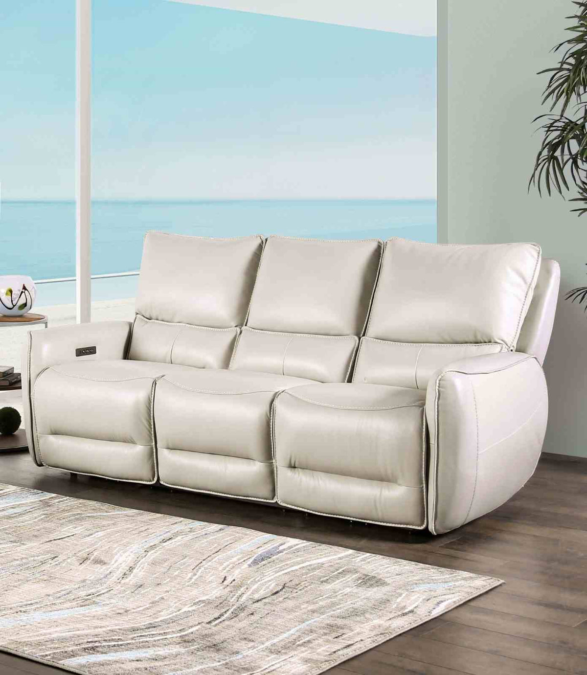 Phineas Beige Power Sofa by Furniture of America at Eve Furniture