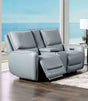 Phineas Pale Blue Power Loveseat by Furniture of America at Eve Furniture