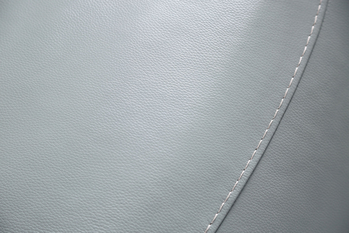 Phineas Pale Blue Top Grain Leather Match Power Reclining Sofa & Loveseat by Furniture of America at Eve Furniture